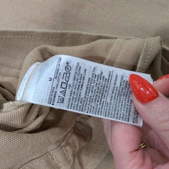 GAP Men's Barn Chore utility jacket Tan Brown M - Picture 12 of 12